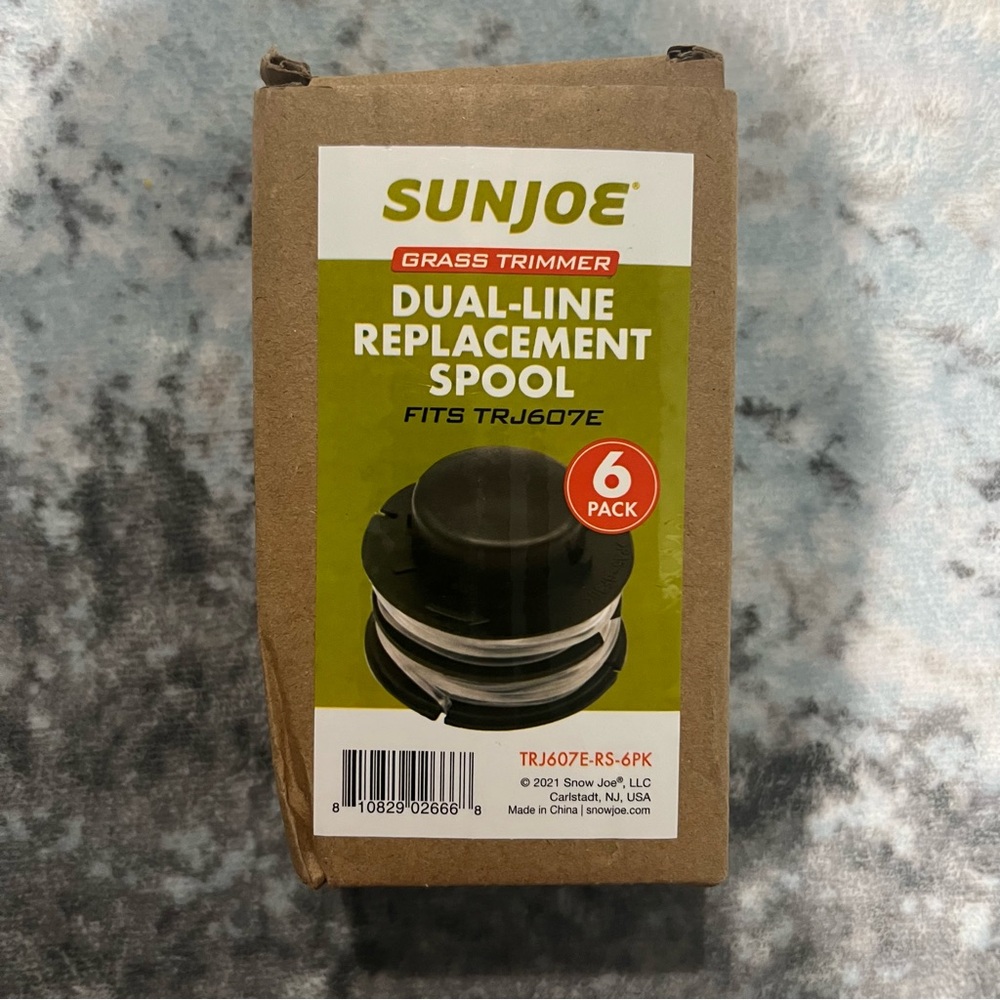 SunJoe Replacement Trimmer String, Compatible with TRJ607E-RS, 6Pack, New